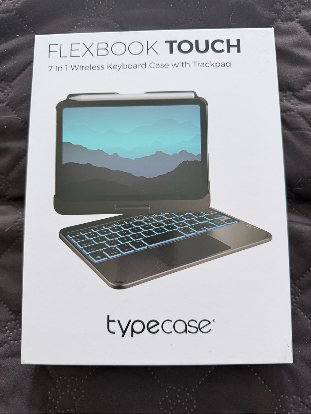 FlexBook Touch Wireless Keyboard Case with Trackpad for iPad Mini 6 - Black